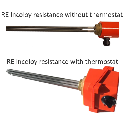 Incoloy 800 electrical resistance on RE threaded cap - Accessories